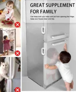 2 Pcs Multifunctional Fridge Door Lock